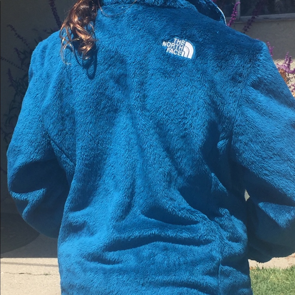 Teal/Ocean Blue North Face Jacket View 3